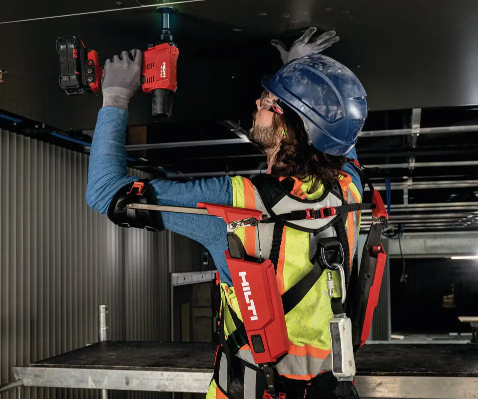 job example with exoscheleton HILTI exo-s