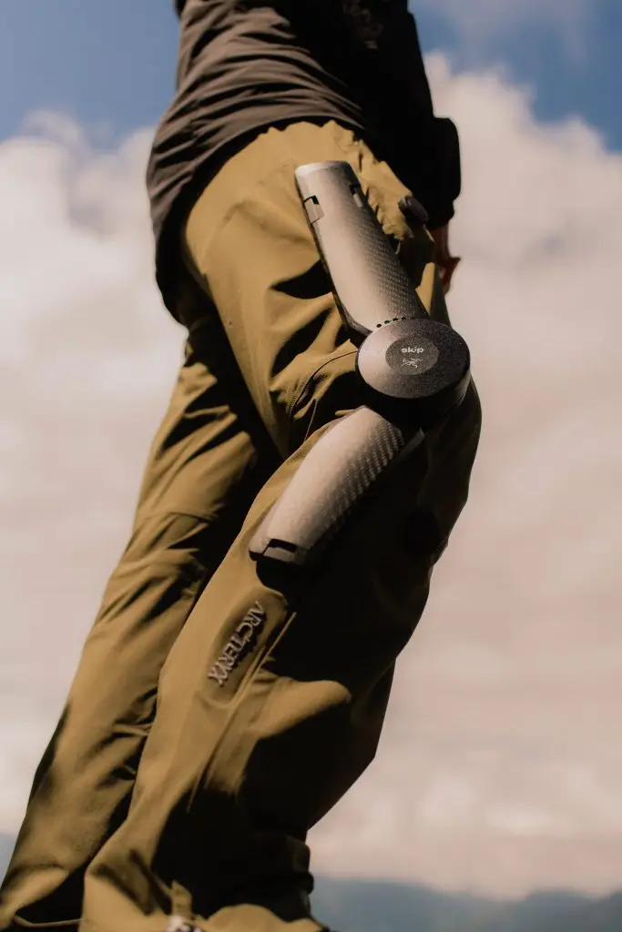 Pants with exoskeleton