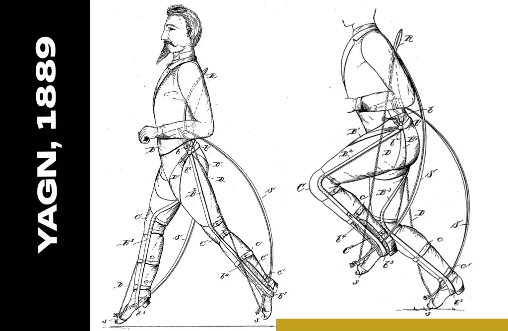 scientist Nicholas Yagn developed two patented devices to support the wearer during medical rehabilitation.